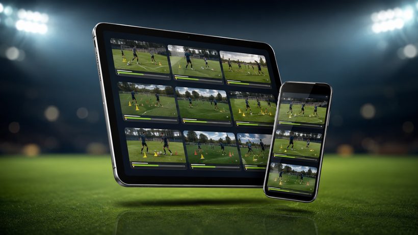 Plataforma con +150 ejercicios de fútbol en video en tablet y móvil